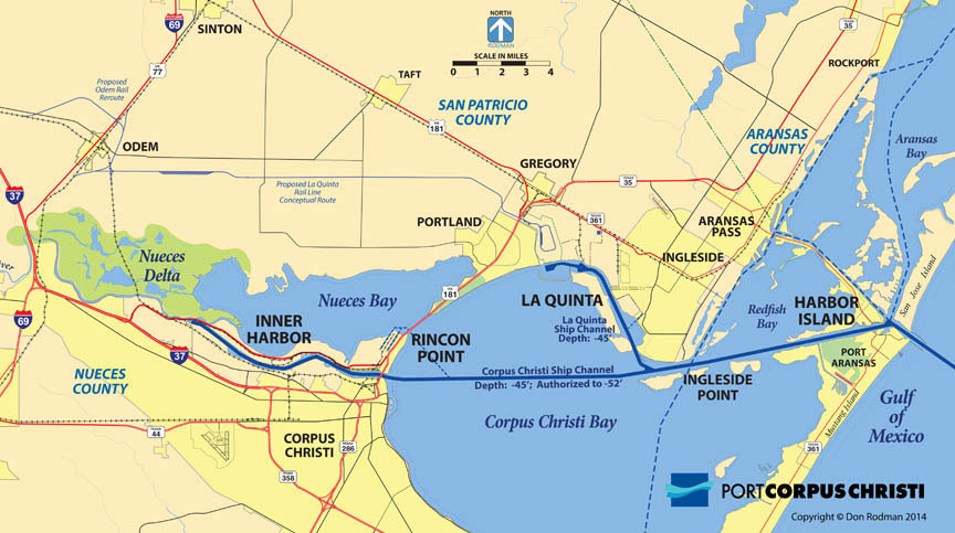 Port of Corpus Christi map
